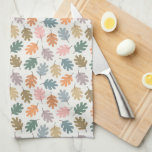 Linge De Cuisine Feuilles automnales<br><div class="desc">Un design de feuilles mignonne,  stylisé et moderne inspiré par la chute ou la saison de Thanksgiving. Ce motif présente des feuilles de chêne abstraits dans des couleurs amusantes et non traditionnelles.</div>