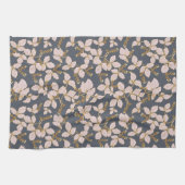 Linge De Cuisine Feuilles botaniques avec fleurs et baies (Horizontal)