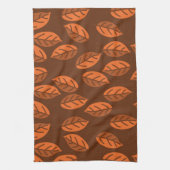 Linge De Cuisine feuilles Brown (Vertical)