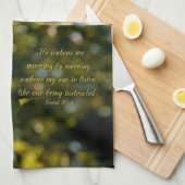 Linge De Cuisine Feuilles dans le verset de la lumière du soleil du (Quart Plié)