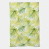 Linge De Cuisine Feuilles d'aquarelle tropicale (Vertical)