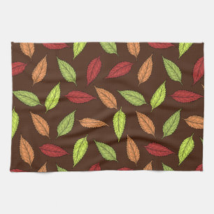LINGE DE CUISINE FEUILLES D'AUTOMNE