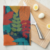Linge De Cuisine Feuilles d'automne (Quart Plié)