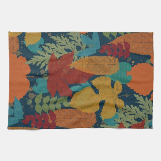 Linge De Cuisine Feuilles d'automne (Horizontal)
