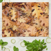 LINGE DE CUISINE FEUILLES D'AUTOMNE (Plié)