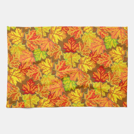 Linge De Cuisine Feuilles d'automne (Horizontal)