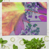 Linge De Cuisine Feuilles d'automne à Lilac (Plié)