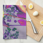 Linge De Cuisine Feuilles d'automne à Lilac (Quart Plié)