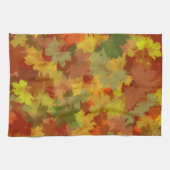 Linge De Cuisine Feuilles d'automne Abstraites (Horizontal)