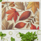 Linge De Cuisine feuilles d'automne classiques (Plié)