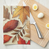 Linge De Cuisine feuilles d'automne classiques (Quart Plié)