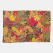 Linge De Cuisine Feuilles d'automne colorées (Horizontal)