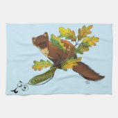 Linge De Cuisine Feuilles d'automne de Pine Marten (Horizontal)