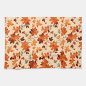 Linge De Cuisine Feuilles d'automne - Élégance automne douce (Horizontal)