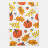 Linge De Cuisine Feuilles d'automne et citrouilles (Vertical)