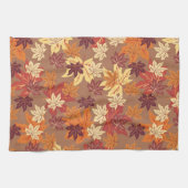 Linge De Cuisine Feuilles d'automne florales sans joint Motif (Horizontal)