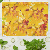 Linge De Cuisine Feuilles d'automne motif (Plié)