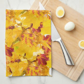 Linge De Cuisine Feuilles d'automne motif (Quart Plié)