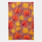Linge De Cuisine Feuilles d'automne Rustique Aquarelle - Feuillage (Vertical)