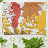 Linge De Cuisine Feuilles d'automne, simple motif transparent (Plié)