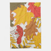 Linge De Cuisine Feuilles d'automne, simple motif transparent (Vertical)
