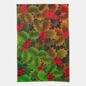 Linge De Cuisine Feuilles de baies vitrées brumeux foyer d'hiver ro (Vertical)