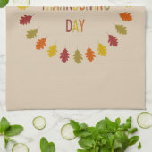 Linge De Cuisine Feuilles de chêne de Thanksgiving (Plié)