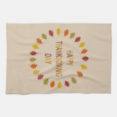 Linge De Cuisine Feuilles de chêne de Thanksgiving (Horizontal)