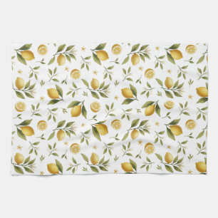 Linge De Cuisine Feuilles de citron - Fleurs