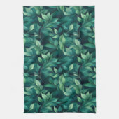 Linge De Cuisine Feuilles de eucalyptus vert (Vertical)