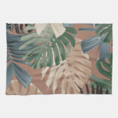 Linge De Cuisine Feuilles de jungle tropicale Monstera 2 (Horizontal)