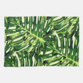 Linge De Cuisine Feuilles de Monstera Tropical (Horizontal)