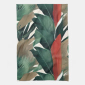 Linge De Cuisine Feuilles de palmier aux tons feutrés (Vertical)