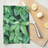 Linge De Cuisine Feuilles de raisins verts (Quart Plié)