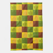 Linge De Cuisine Feuilles d'érable d'automne, brun, or, vert (Vertical)