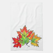 Linge De Cuisine Feuilles d'érable multicolores (Vertical)