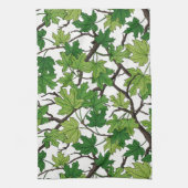Linge De Cuisine Feuilles d'érable sur fond blanc (Vertical)