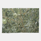 Linge De Cuisine Feuilles d'oliviers (Horizontal)