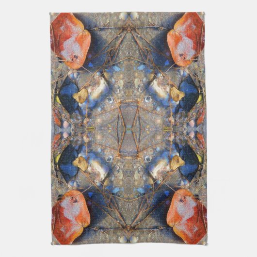Linge De Cuisine Feuilles et coquilles de mer Motif II (Vertical)