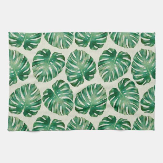 Linge De Cuisine Feuilles Monstera (Horizontal)