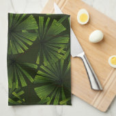 Linge De Cuisine Feuilles Palm (Quart Plié)