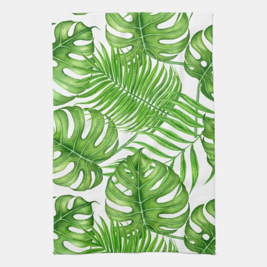 Linge De Cuisine Feuilles tropicaux (Vertical)