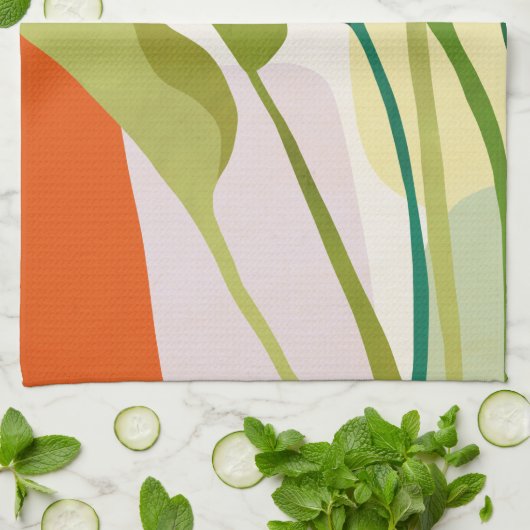 Linge De Cuisine Feuilles tropicaux (Plié)