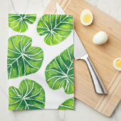 Linge De Cuisine Feuilles tropicaux (Quart Plié)