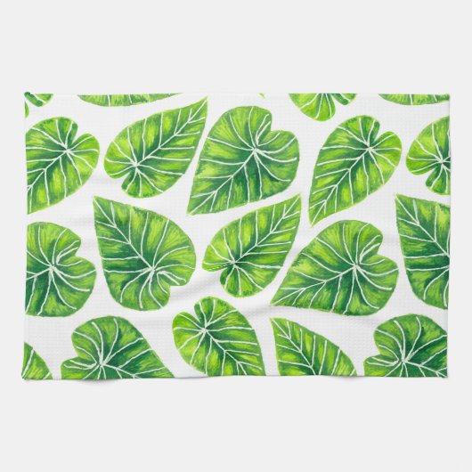 Linge De Cuisine Feuilles tropicaux (Horizontal)