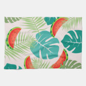 Linge De Cuisine Feuilles tropicaux et pastèques (Horizontal)