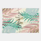 Linge De Cuisine Feuilles tropicaux mignons (Horizontal)