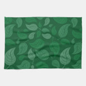 Linge De Cuisine Feuilles verts (Horizontal)