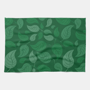 Linge De Cuisine Feuilles verts