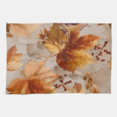 Linge De Cuisine Feuilles vintages d'automne (Horizontal)
